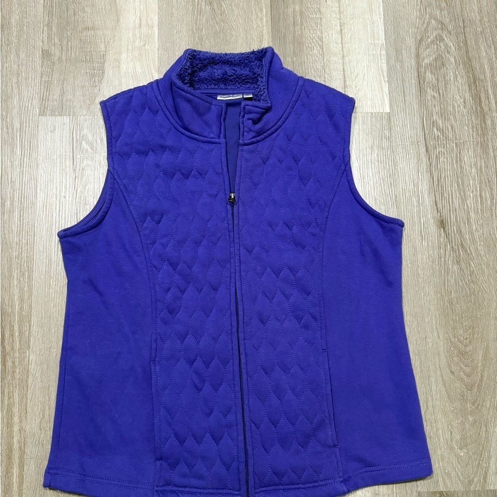 Croft & Barrow Lavender Fleece Vest